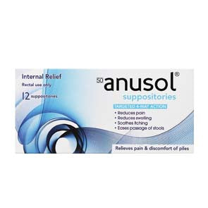 ANUSOL SUPPOSITORY 12'S