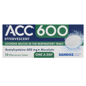 ACC 600 EFFERVESCENT TABLETS 10