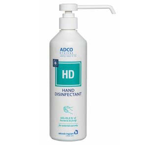 ADCO HAND DISINFECTANT 70% ALCOHOL WITH EMOLLIENTS 500ML