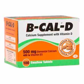 B CAL D SWALLOW TABS 100