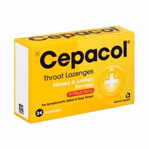 CEPACOL LOZENGES HONEY LEMON 24