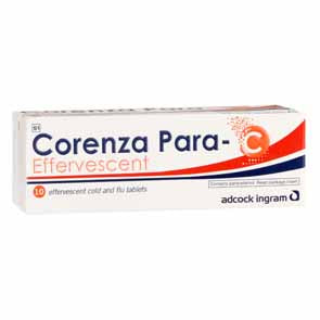 CORENZA PARA C EFFERVESCENT TABLETS 10