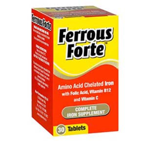 FERROUS FORTE IRON TABS 30