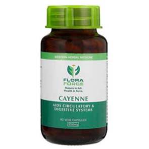 FLORA FORCE CAYENNE 500MG CAPS 90