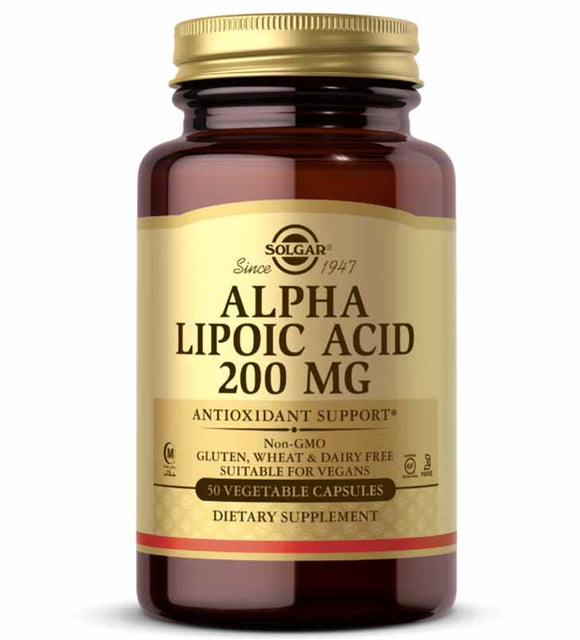 SOLGAR ALPHA LIPOIC ACID 200MG VEGI/