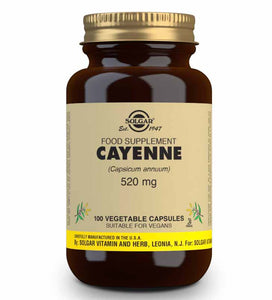 SOLGAR CAYENNE 520MG CAP 520MG   100