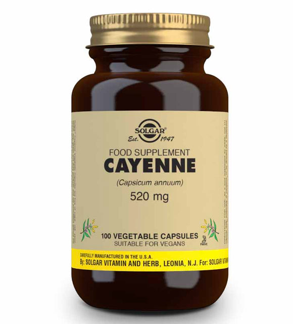 SOLGAR CAYENNE 520MG CAP 520MG   100