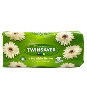 TWINSAVER TISSUES 90 WHITE