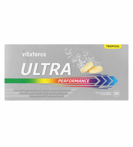 VITAFORCE ULTRA PERFORMANCE EFFERVESCENT TROPICAL TABS 30