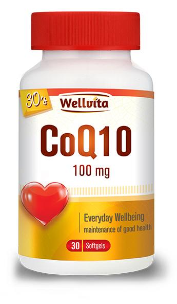 WELLVITA CO-ENZYME Q10 100MG SOFT GEL CAPSULES 60