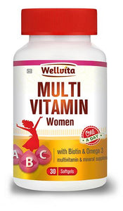 WELLVITA MULTIVITAMIN FOR WOMEN SOFT GEL CAPSULES 30