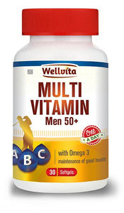 WELLVITA MULTIVITAMIN FOR MEN 50+ SOFT GEL CAPSULES 30