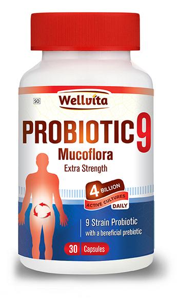 WELLVITA PROBIOTIC 9 STRAIN CAPSULES 30