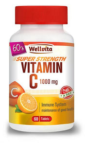 WELLVITA VITAMIN C 1000MG 60 TABS