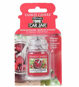 YANKEE CANDLE CAR JAR ULT RED RASBERRY