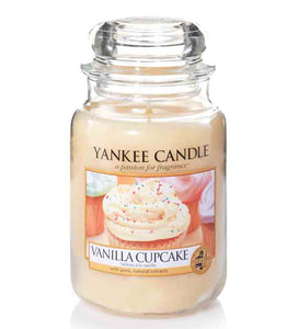 YANKEE CANDLE LARGE JAR VANILLA CUPCAKE