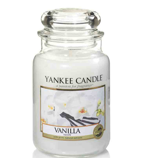 YANKEE CANDLE LARGE JAR VANILLA