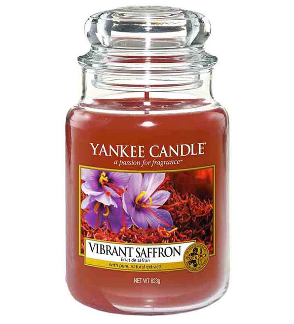 YANKEE CANDLE LARGE JAR VIBRANT SAFFRON