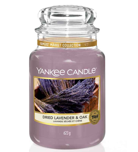 YANKEE CANDLE LARGE JAR DRIED LAVENDER & OAK