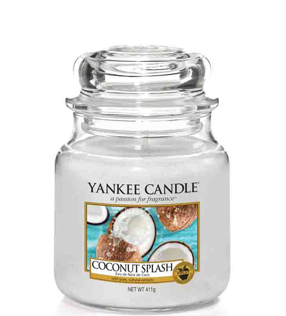 YANKEE CANDLE MEDIUM JAR COCONUT SPLASH