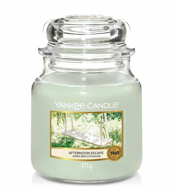 YANKEE CANDLE MEDIUM JAR AFTERNOON ESCAPE