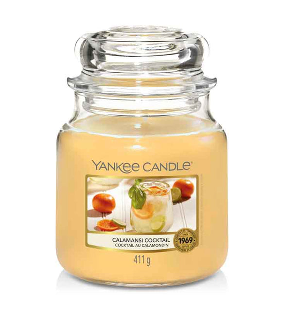 YANKEE CANDLE MEDIUM JAR CALAMANSI COCKTAIL