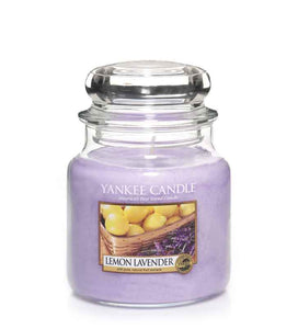 YANKEE CANDLE MEDIUM JAR LEMON LAVENDER