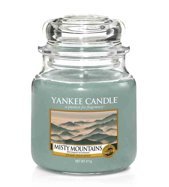 YANKEE CANDLE MEDIUM JAR MISTY MOUNTAINS