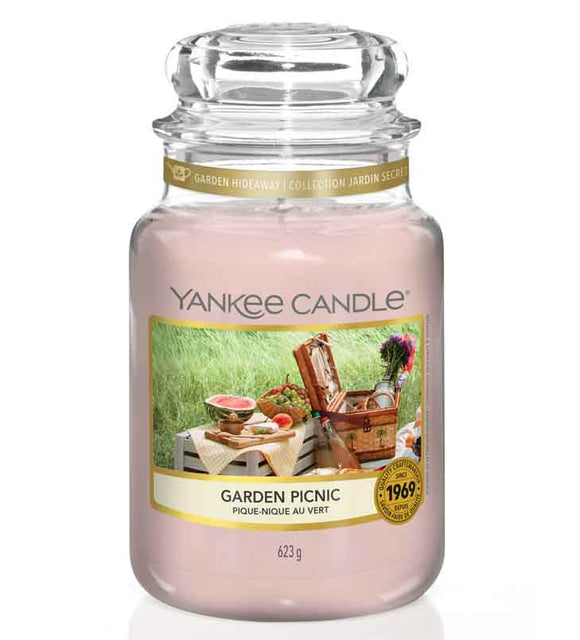 YANKEE CANDLE LARGE JAR GARDEN PICNIC