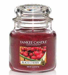 YANKEE CANDLE MEDIUM JAR BLACK CHERRY