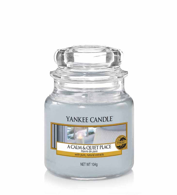YANKEE CANDLE SMALL JAR A CALM & QUITE PLACE